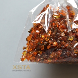 50 grams small amber beads without holes