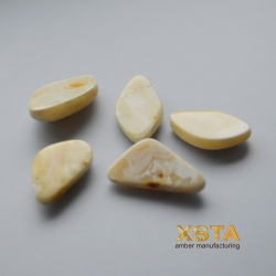 5 units amber wholesale cabochons