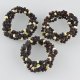 Amber teething bracelet raw beads multicolour