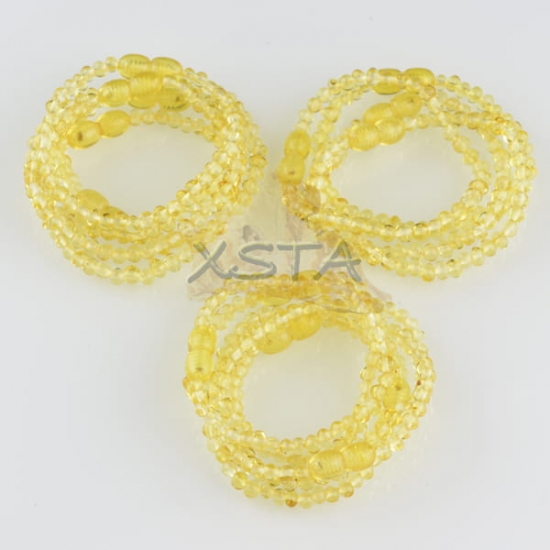 Amber teething bracelets Polished lemon Amber teething bracelets Polished lemon