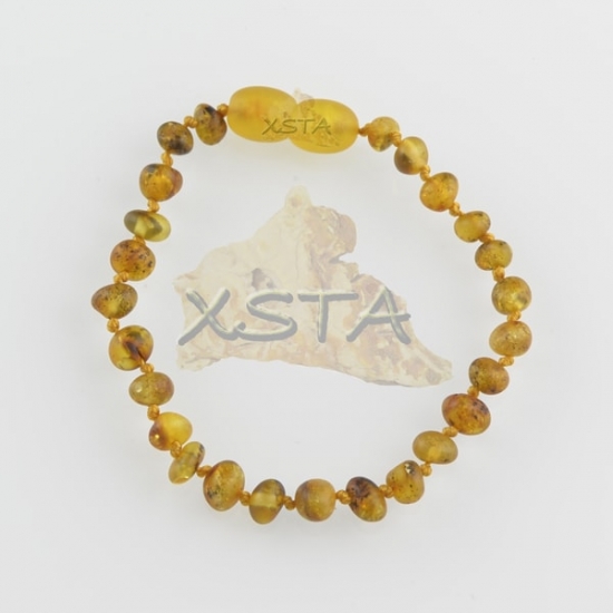 Amber teething bracelet light green Amber teething bracelet light green