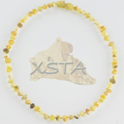 Amber raw teething necklace raw butter