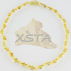 Amber teething necklace matt honey mix