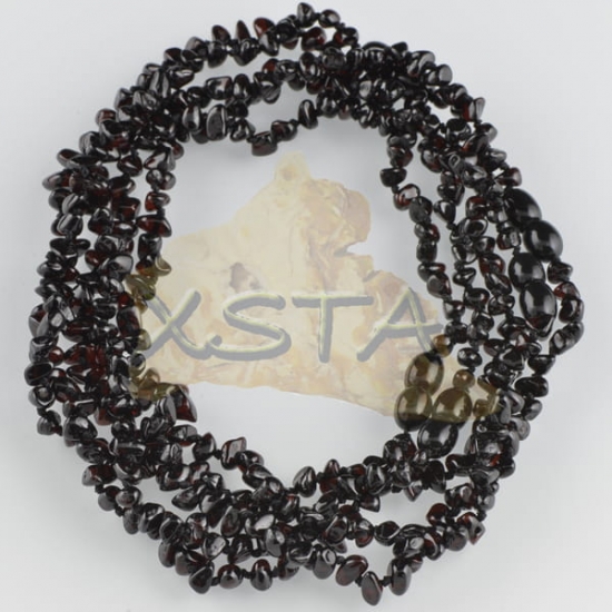 Flat black polished teething necklace Flat black polished teething necklace