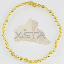 Honey amber teething necklace