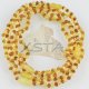Teething amber necklace raw yellow dark cognac