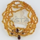 Teething necklace polished cognac Teething necklace polished cognac