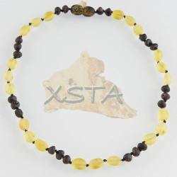 Teething babies necklace raw beads