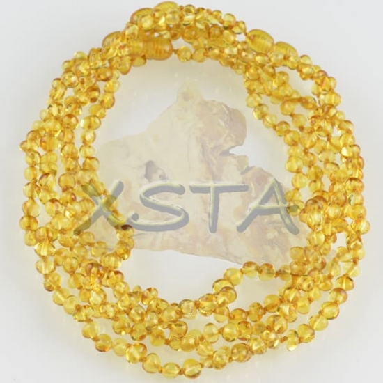 Honey polished teething necklace Honey polished teething necklace