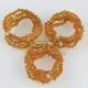 Amber teething bracelets with silver